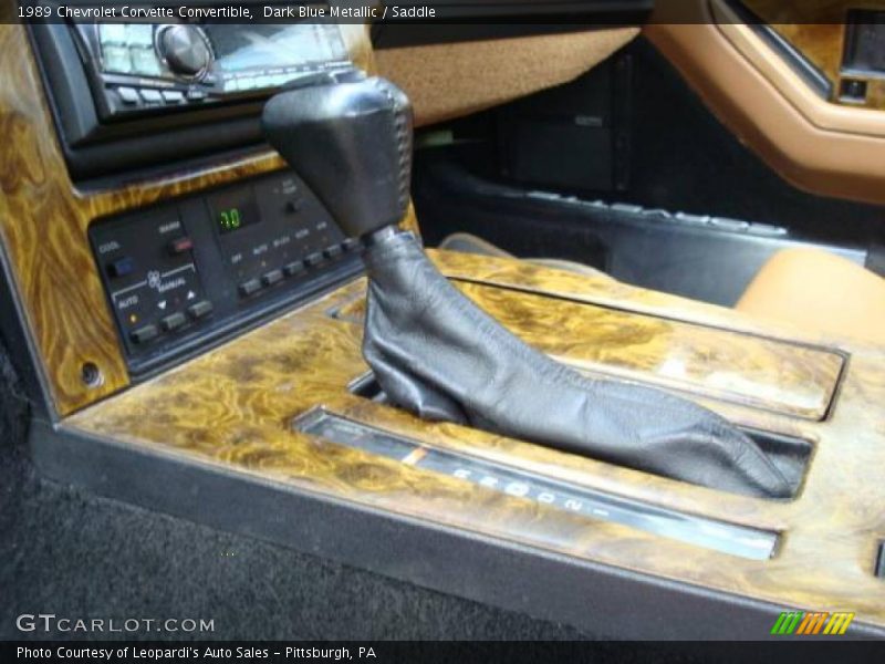 Dark Blue Metallic / Saddle 1989 Chevrolet Corvette Convertible
