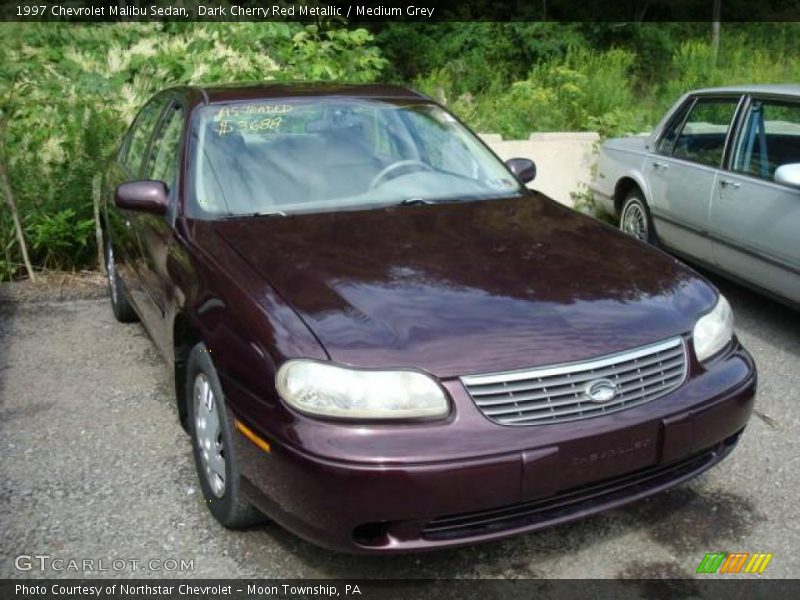 Dark Cherry Red Metallic / Medium Grey 1997 Chevrolet Malibu Sedan