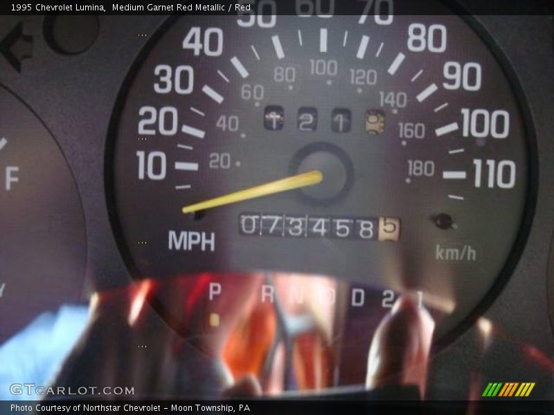 Medium Garnet Red Metallic / Red 1995 Chevrolet Lumina
