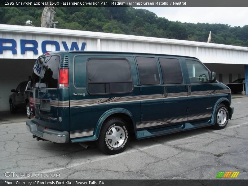 Medium Fernmist Green Metallic / Neutral 1999 Chevrolet Express 1500 Passenger Conversion Van
