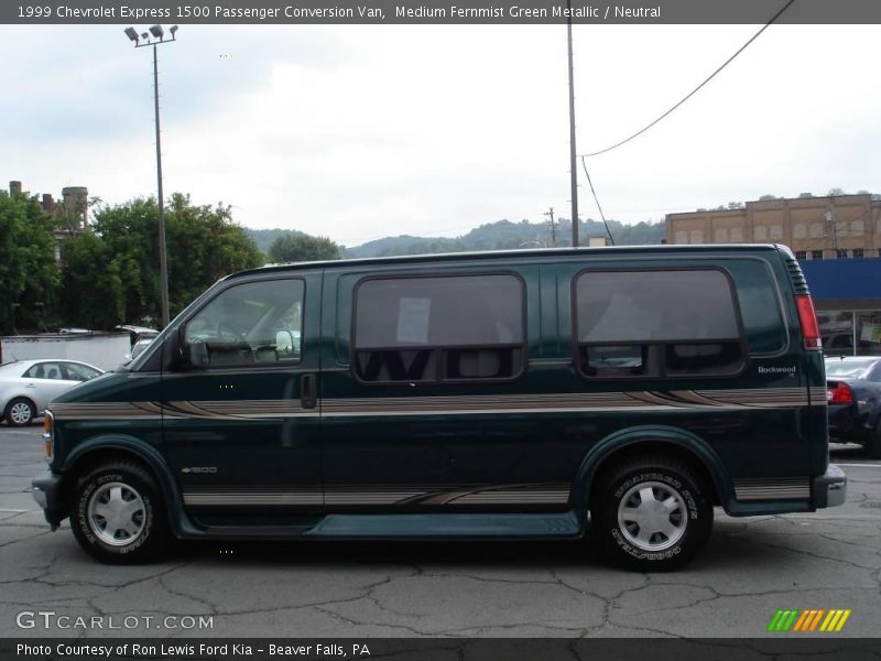 Medium Fernmist Green Metallic / Neutral 1999 Chevrolet Express 1500 Passenger Conversion Van