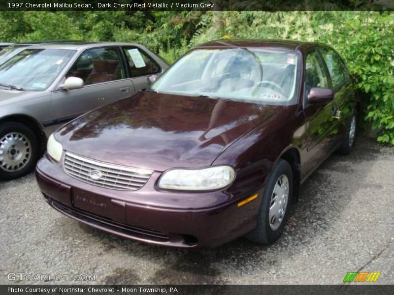 Dark Cherry Red Metallic / Medium Grey 1997 Chevrolet Malibu Sedan