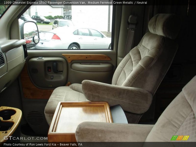Medium Fernmist Green Metallic / Neutral 1999 Chevrolet Express 1500 Passenger Conversion Van