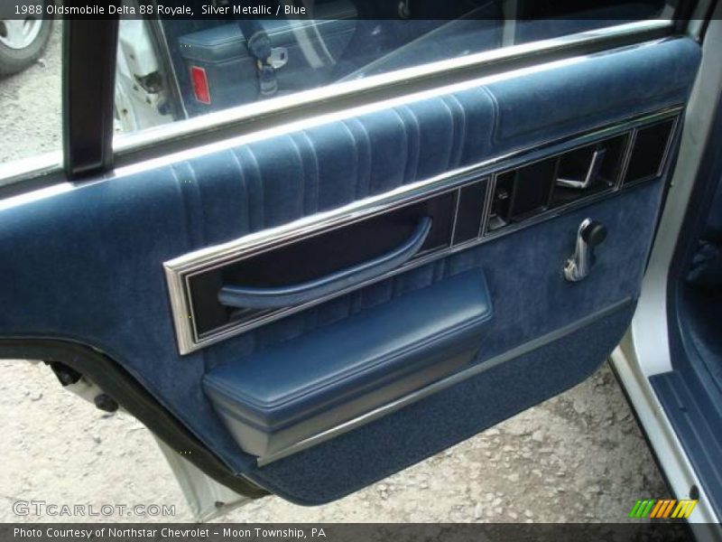 Silver Metallic / Blue 1988 Oldsmobile Delta 88 Royale