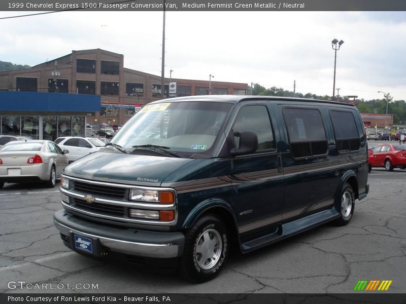 Medium Fernmist Green Metallic / Neutral 1999 Chevrolet Express 1500 Passenger Conversion Van