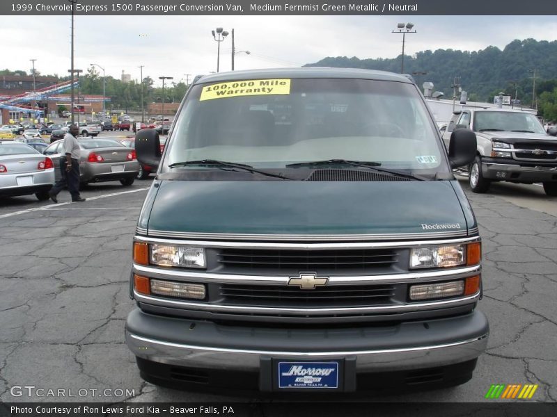 Medium Fernmist Green Metallic / Neutral 1999 Chevrolet Express 1500 Passenger Conversion Van