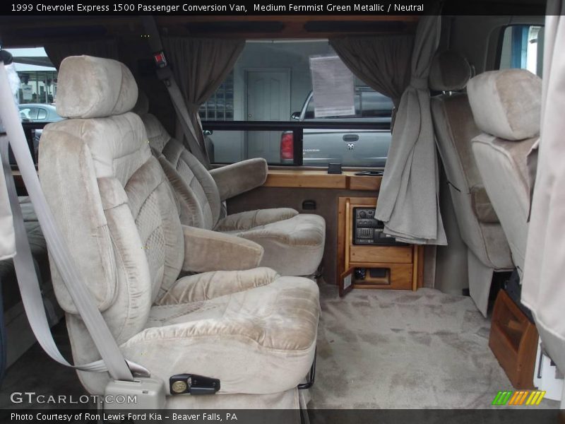 Medium Fernmist Green Metallic / Neutral 1999 Chevrolet Express 1500 Passenger Conversion Van