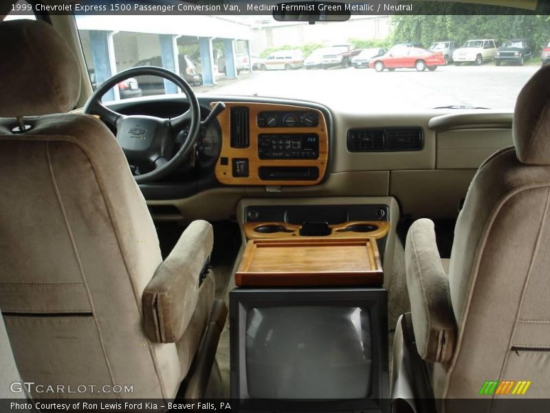 Medium Fernmist Green Metallic / Neutral 1999 Chevrolet Express 1500 Passenger Conversion Van