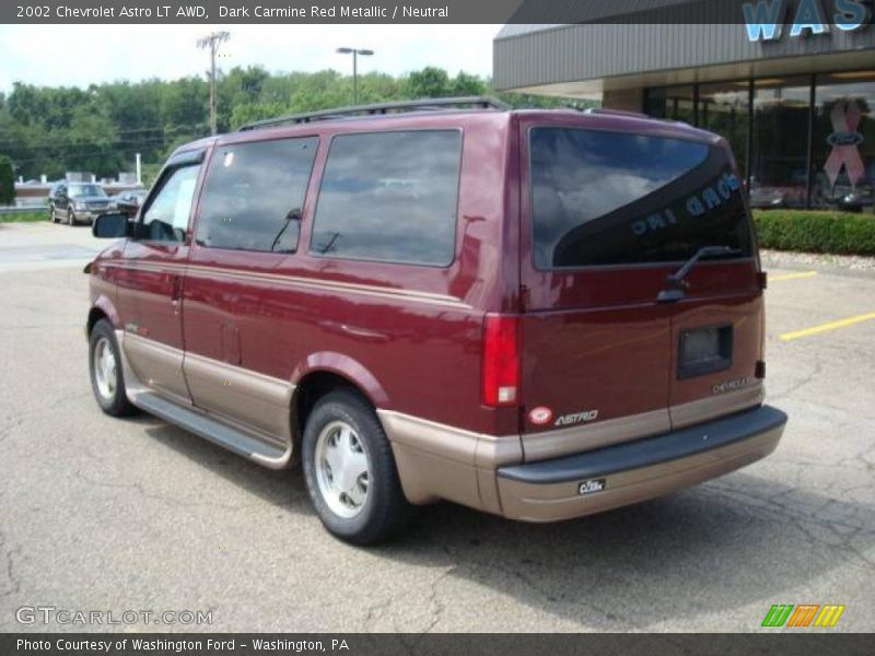 Dark Carmine Red Metallic / Neutral 2002 Chevrolet Astro LT AWD