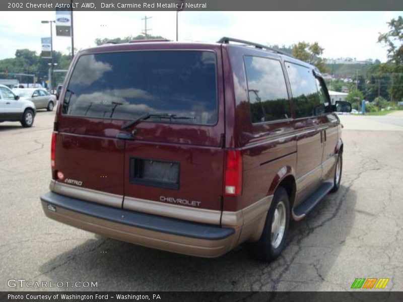 Dark Carmine Red Metallic / Neutral 2002 Chevrolet Astro LT AWD