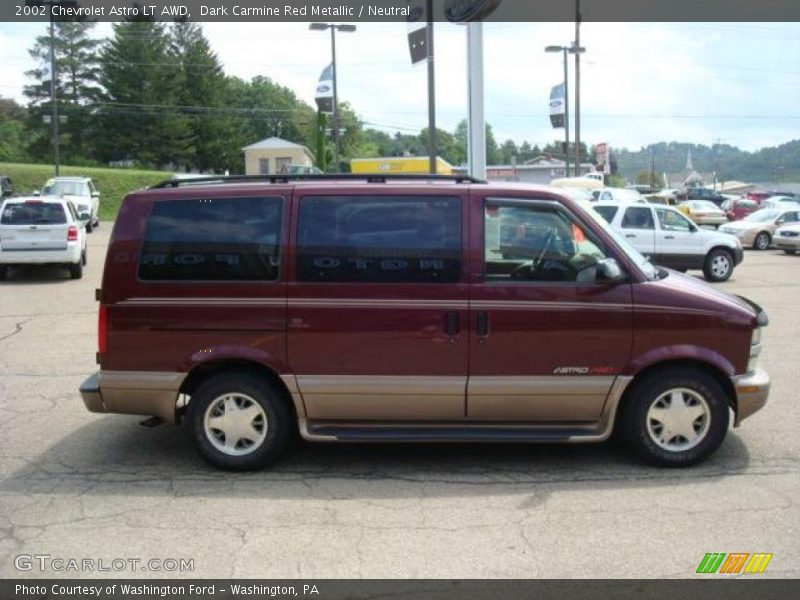 Dark Carmine Red Metallic / Neutral 2002 Chevrolet Astro LT AWD
