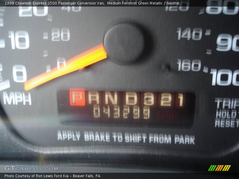 Medium Fernmist Green Metallic / Neutral 1999 Chevrolet Express 1500 Passenger Conversion Van