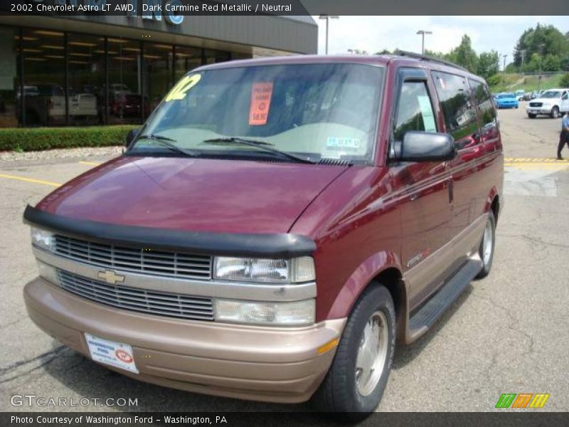 Dark Carmine Red Metallic / Neutral 2002 Chevrolet Astro LT AWD