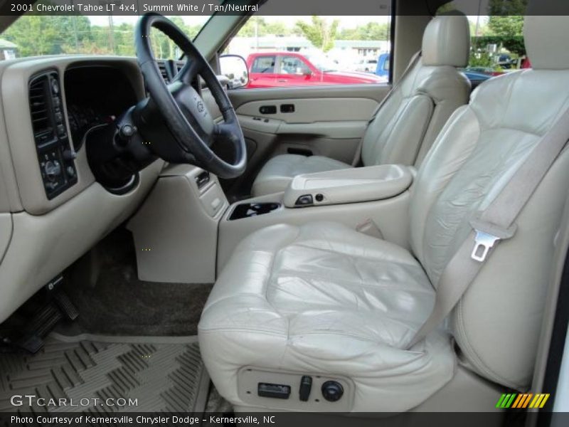 Summit White / Tan/Neutral 2001 Chevrolet Tahoe LT 4x4