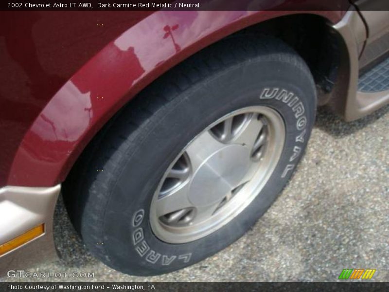 Dark Carmine Red Metallic / Neutral 2002 Chevrolet Astro LT AWD