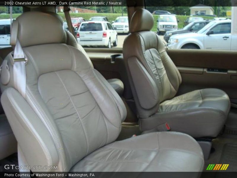 Dark Carmine Red Metallic / Neutral 2002 Chevrolet Astro LT AWD