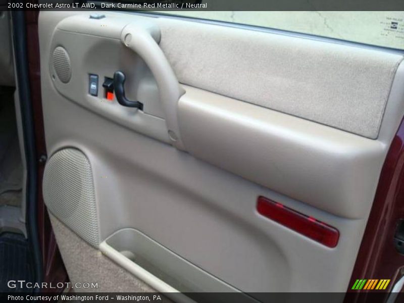 Dark Carmine Red Metallic / Neutral 2002 Chevrolet Astro LT AWD