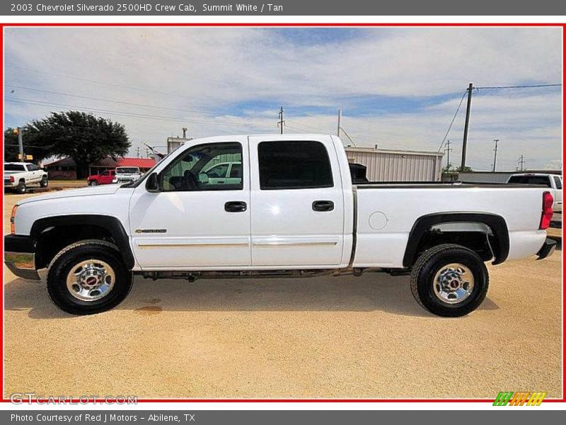 Summit White / Tan 2003 Chevrolet Silverado 2500HD Crew Cab
