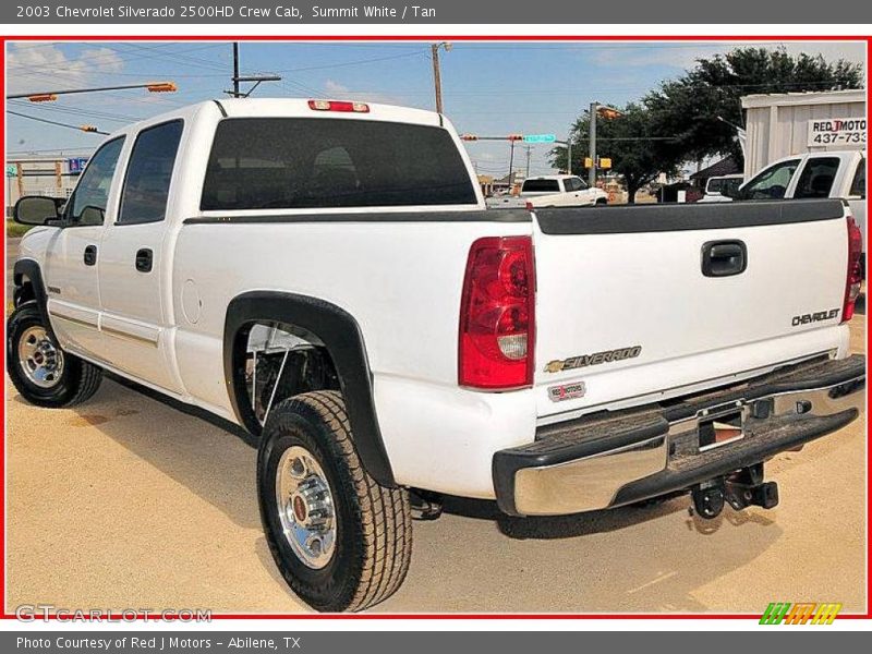 Summit White / Tan 2003 Chevrolet Silverado 2500HD Crew Cab