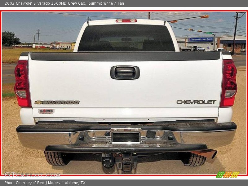 Summit White / Tan 2003 Chevrolet Silverado 2500HD Crew Cab