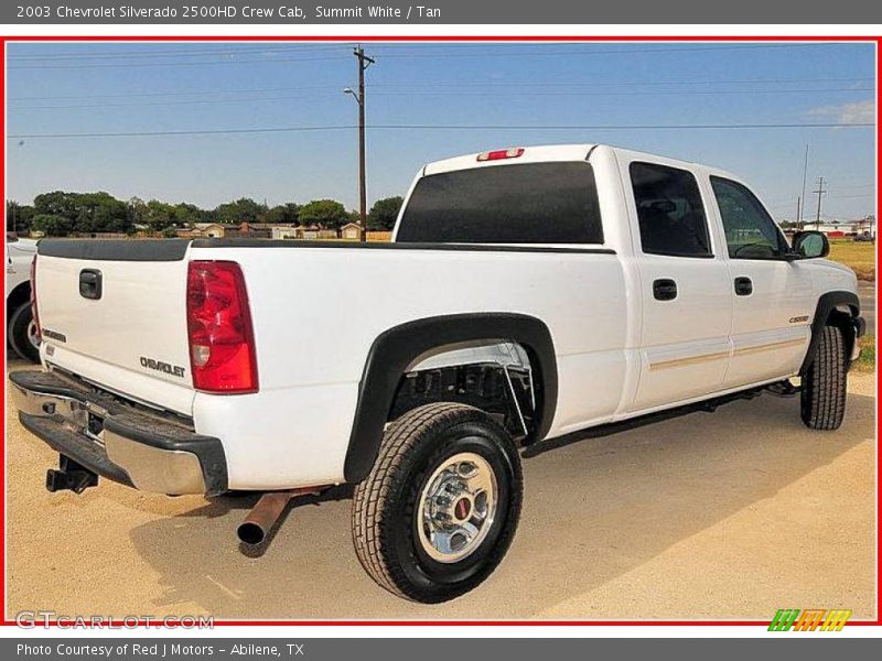 Summit White / Tan 2003 Chevrolet Silverado 2500HD Crew Cab
