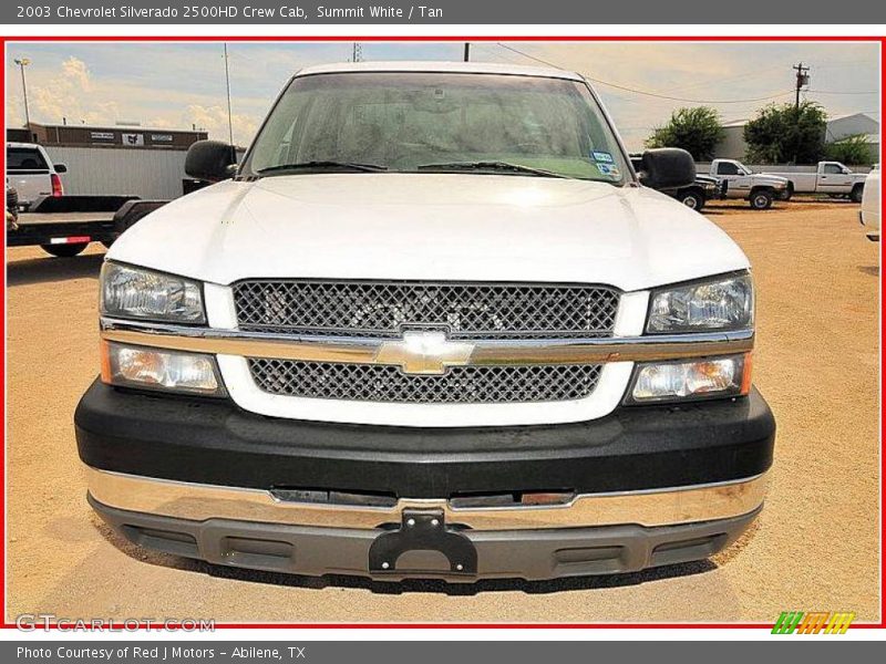 Summit White / Tan 2003 Chevrolet Silverado 2500HD Crew Cab