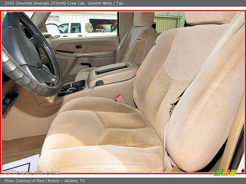 Summit White / Tan 2003 Chevrolet Silverado 2500HD Crew Cab