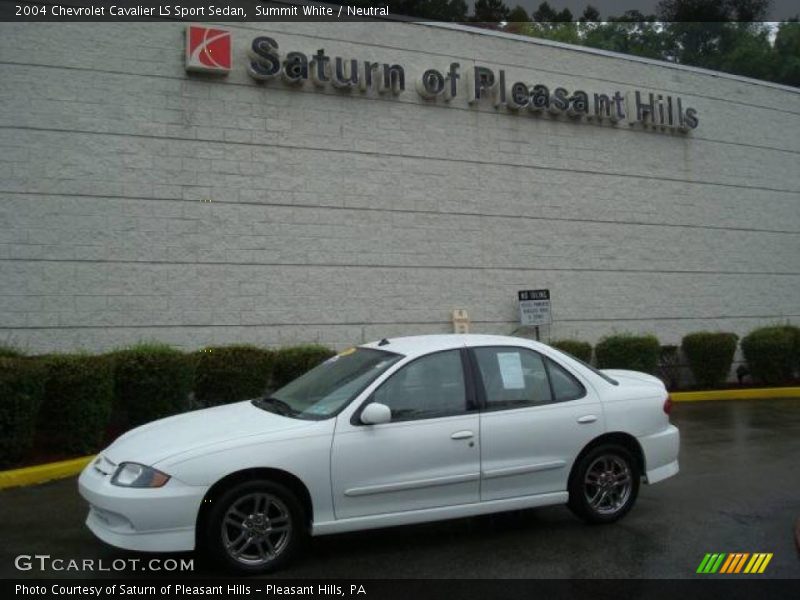 Summit White / Neutral 2004 Chevrolet Cavalier LS Sport Sedan