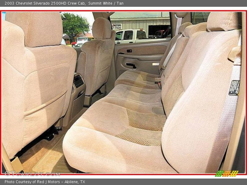Summit White / Tan 2003 Chevrolet Silverado 2500HD Crew Cab
