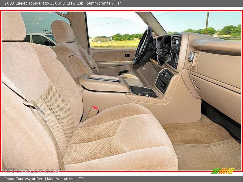 Summit White / Tan 2003 Chevrolet Silverado 2500HD Crew Cab