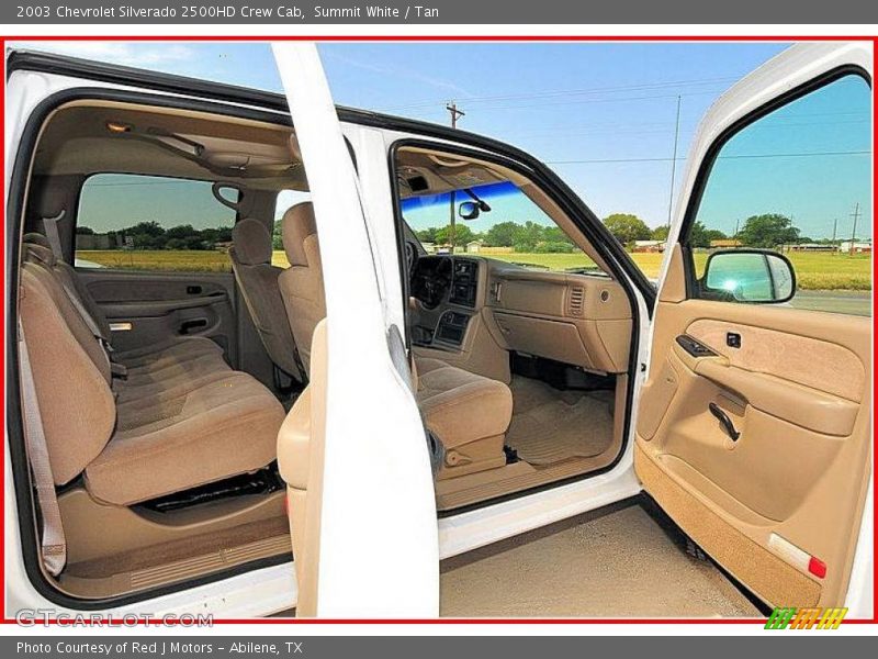 Summit White / Tan 2003 Chevrolet Silverado 2500HD Crew Cab