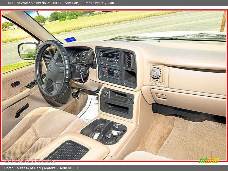 Summit White / Tan 2003 Chevrolet Silverado 2500HD Crew Cab