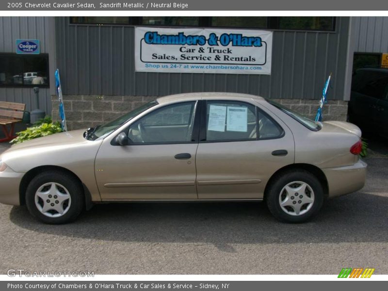 Sandrift Metallic / Neutral Beige 2005 Chevrolet Cavalier Sedan