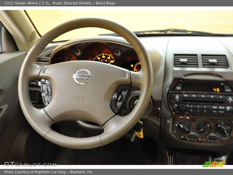 Mystic Emerald Metallic / Blond Beige 2002 Nissan Altima 2.5 SL