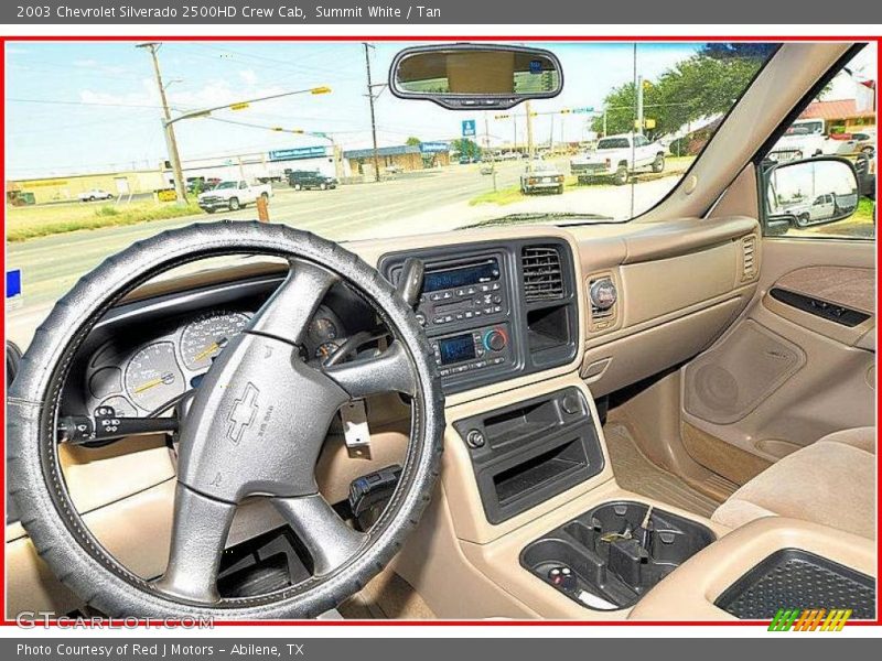 Summit White / Tan 2003 Chevrolet Silverado 2500HD Crew Cab