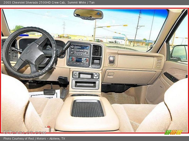 Summit White / Tan 2003 Chevrolet Silverado 2500HD Crew Cab