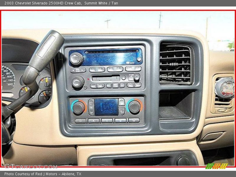 Summit White / Tan 2003 Chevrolet Silverado 2500HD Crew Cab