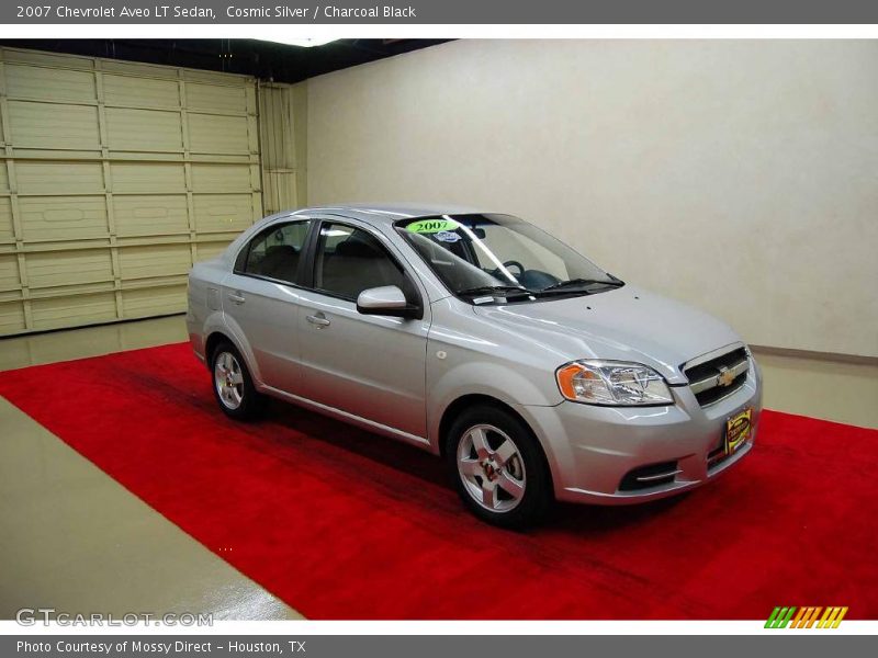 Cosmic Silver / Charcoal Black 2007 Chevrolet Aveo LT Sedan
