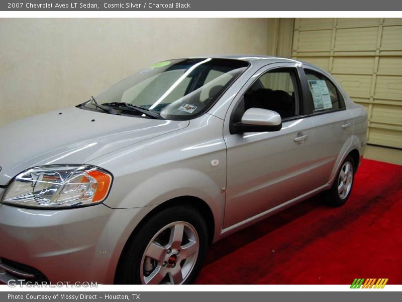 Cosmic Silver / Charcoal Black 2007 Chevrolet Aveo LT Sedan