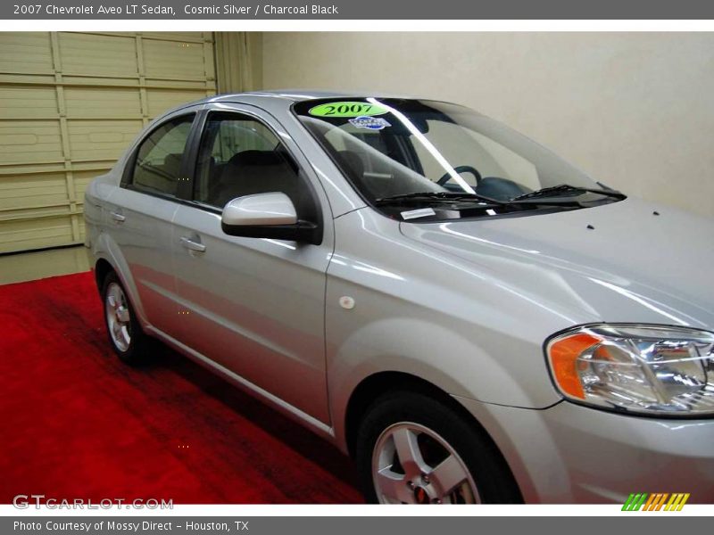 Cosmic Silver / Charcoal Black 2007 Chevrolet Aveo LT Sedan