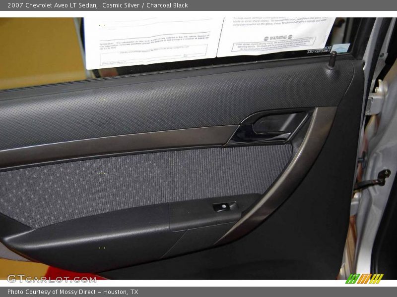 Cosmic Silver / Charcoal Black 2007 Chevrolet Aveo LT Sedan