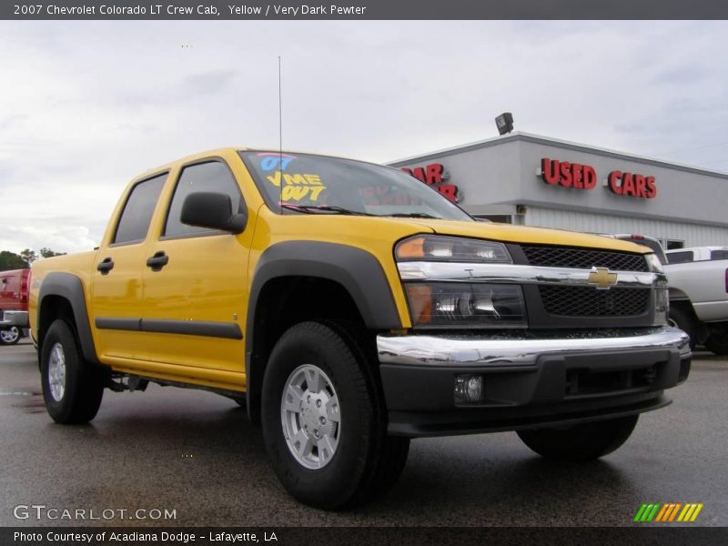 Yellow / Very Dark Pewter 2007 Chevrolet Colorado LT Crew Cab