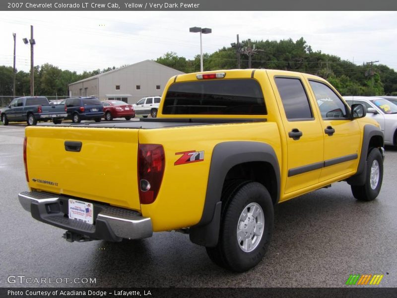 Yellow / Very Dark Pewter 2007 Chevrolet Colorado LT Crew Cab