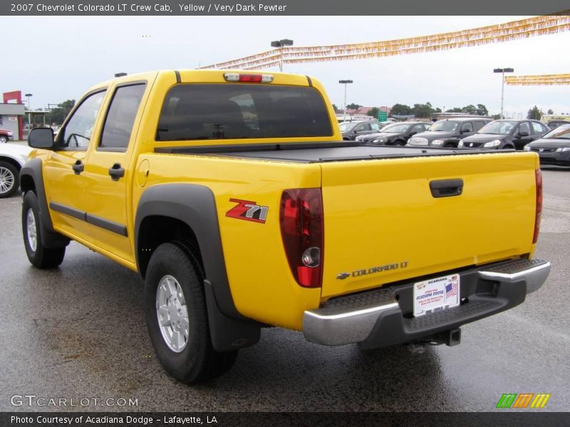 Yellow / Very Dark Pewter 2007 Chevrolet Colorado LT Crew Cab