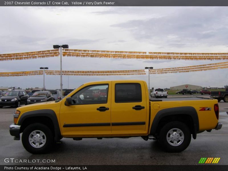 Yellow / Very Dark Pewter 2007 Chevrolet Colorado LT Crew Cab