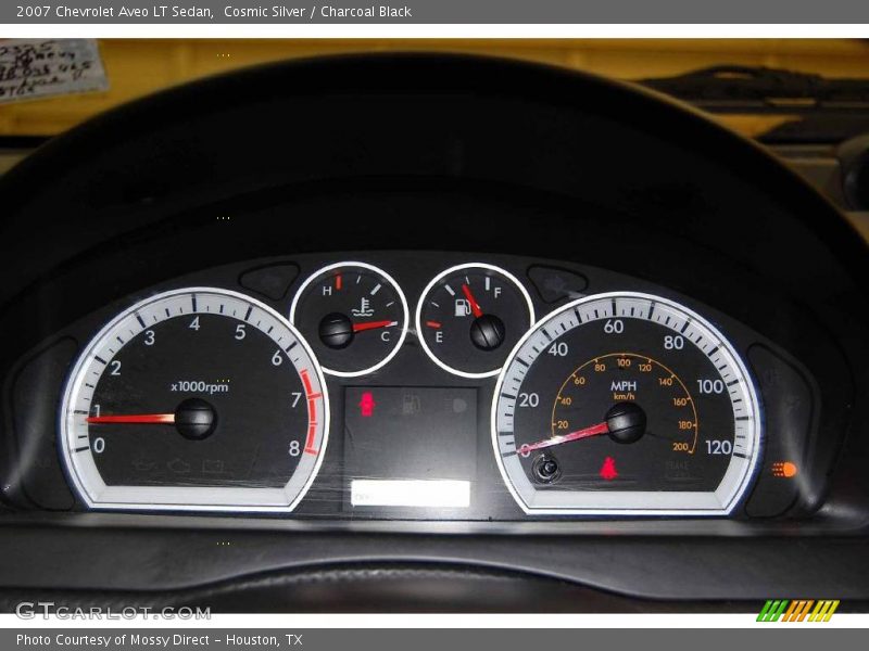 Cosmic Silver / Charcoal Black 2007 Chevrolet Aveo LT Sedan