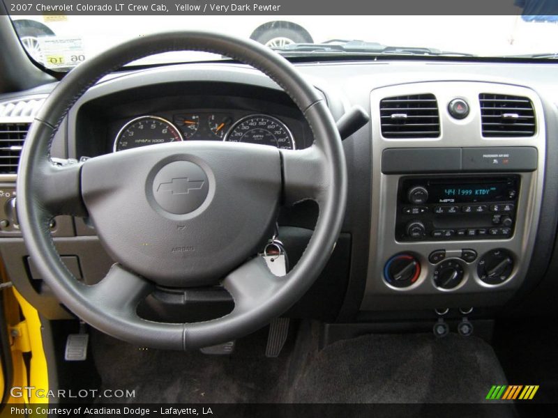 Yellow / Very Dark Pewter 2007 Chevrolet Colorado LT Crew Cab