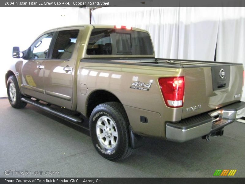Copper / Sand/Steel 2004 Nissan Titan LE Crew Cab 4x4