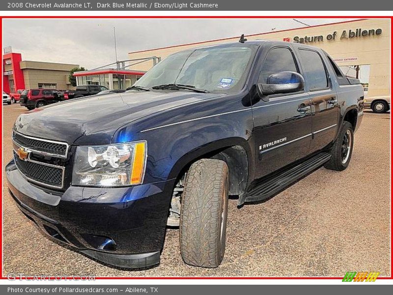 Dark Blue Metallic / Ebony/Light Cashmere 2008 Chevrolet Avalanche LT