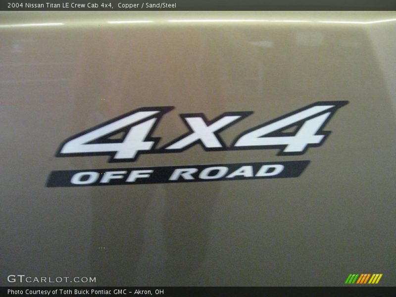 Copper / Sand/Steel 2004 Nissan Titan LE Crew Cab 4x4